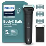 Philips Body Groomer 5000 Series - Trimmer for Men with Triple Protect Shave System, Intimate Trim & Shave, 100% Showerproof, 100 Min. Runtime, Model BG5470/15