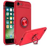 SORAKA Case for iPhone 6/6S with 360 Degree Rotation Ring Holder Soft TPU Slim Fit Case iPhone 6S Case with Metal Plate for Magnetic Car Phone Holder