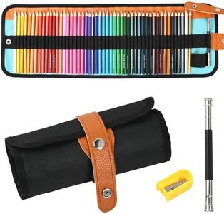 Ehuihuan Lot de 72 Crayon de Couleurs Professionnel, Crayon Aquarellable, Crayon Gras, Crayons de Couleur pour Adultes, Art Supplies Set pour Dessiner et Colorier, Crayon Woody