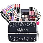 FantasyDay 28 Piece Makeup Gift Set Makeup Bundle Essential Starter Beauty Cosmetic Kit Include 16 Eyeshadow Palette, 18 Lipstick, 15 Concealer, 3 Lipgloss, 4 Colorful Eye Pigment, Pre-makeup, Eyebrow