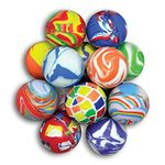 Firstly Trader Bouncy Balls 40 mm, 3 Pcs Bounce Ball Assorted, Colorful and Small Rubber High Bouncing Balls Favors, Classroom Prizes, Game Supplies (Mix Style)