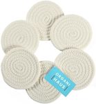 OrganiHaus White Coasters for Coffe