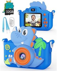 Kikapabi Kids Camera Dinosaur Toys for Boys, Christmas Birthday Gifts Toys for Boys Age 3-8, Toddler Camera Toys with Silicon Cute Cover, Digital Camera for Kids Age 3 4 5 6 7 8
