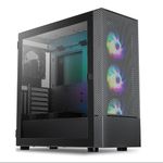 Vetroo AL600 Black Mid-Tower ATX PC Case, Pre-Installed 3x120mm ARGB Fans, 3x120mm Regular Fans, Top 360mm Radiator Support Mesh Computer Gaming Case, Controller Hub Included