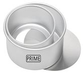 Prime Bakers and Moulders Round Removable Bottom Cake Mould Set with Loose Base tin for Oven (5,6 Inch)