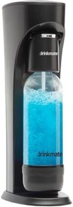 Drinkmate OmniFizz Sparkling Water and Soda Maker, Carbonates Any Drink Without Diluting It, CO2 Cylinder Not Included (Matte Black)