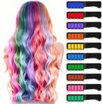 10 Color New Hair Chalk Comb Tempor