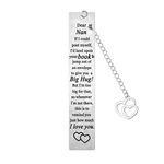 Nan Bookmark Nan Birthday Christmas Gifts for Nanny Funny Bookmark Nan Gifts from Granddaughter Grandson Grandma Gifts Book Lover Gift (nan)