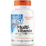 Doctor's Best, Multivitamin with Vitashine D3 and Quatrefolic, 90 Vegan Capsules, Gluten-Free, SOYA-Free, Vegetarian