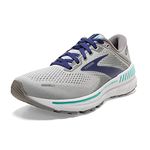 Brooks Womens Adrenaline GTS 22, Alloy/Blue/Green, 8.5