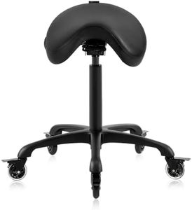 DR.LOMILOMI Premium Multifunctional Ergonomic Saddle Chair 507 INOA for Hygienic Clinic, Spa, Massage, and Dental Hygienist - Rolling Swivel Stool