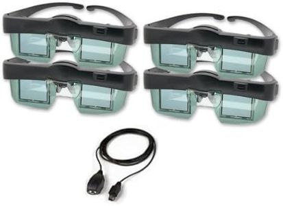 DLP 3D shutter glasses and transmitter family 4 pack for your compatible 3D HDTV (computer or converter required for some 3D content)