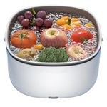 Fruit Vegetable Washing Machine, Ultrasonic Vegetable Cleaner Machine, Portable Fruit Washer Device, Wireless Veggie Wash Purifier, for Kitchen Home Restaurant Cleaning Fruits Vegetables
