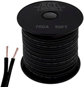 16AWG Gauge Speaker Cable Speaker Wire 50FT Black ??