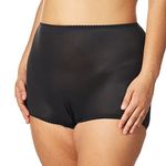 Bali Women's Skimp Skamp Panty, Smoothing Stretch Brief Underwear, Df2633, Black, 5