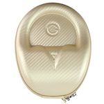 Geekria Shield Headphones Case for On-Ear Headphones, Replacement Hard Shell Travel Carrying Bag with Cable Storage, Compatible with AKG, Audio-Technica, Beats, Bose, Sennheiser Headphones (Gold)