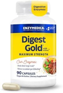Enzymedica Digest Gold - Digestive Enzyme Supplement for Women & Men, Enzyme Capsules for Digestion, Gut Health Support, Helps Gas & Bloating, ATPro Energy Support, Maximum Strength, Vegan - 90 Caps