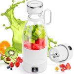 Spardar Portable Blender for Shakes and Smoothies, 3000mAh Personal Blender with 6 Blades, USB Rechargeable Blender Bottles Electric, Mini Blender Cup Portable Juicer for Home Sports Outdoors