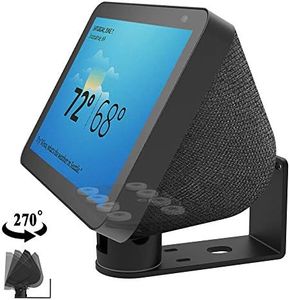 Echo Show 8 Wall Mount Stand Aluminum Swivel Stand, Stand for Amazon Echo Show 8, Horizontal 360 Rotation Longitudinal Angle Change Base Black ES013-01 CA