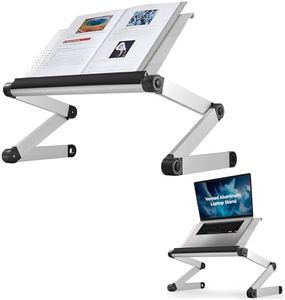 Adjustable Book Holder Stand & Laptop Stand, Portable Book Stand, Reading Book Stand Cookbook Stand, Metal Recipe Book Holders for Reading Hands Free
