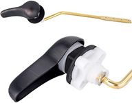 iFealClear Universal Side Mount Toilet Tank Flush Lever Replacement, Angle Mount Toilet Handle Replacement Kit, Solid Brass Toilet Trip Lever Fits Most Toilets, Oil Rubbed Bronze