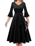 DRESSTELLS Elegant Black Dress for 