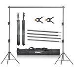 EMART Photography Backdrop Stand 2.8x3m (9x10ft) Heavy Duty Photo Background Stand Kit Adjustable Support for Studio Video Photographic Party Back Drop Poles