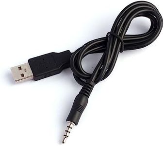 ZIMRIT 3.5mm Aux to USB Adapter Cable – 3ft USB 2.0 Male to 3.5mm Audio Jack Cord for Charging and Syncing – Compatible with MP3 Players, Headphones, and Car Stereos (Black)