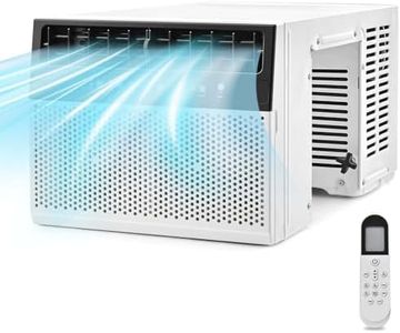SIMOE Window Air Units 12,000 BTU, U-Shaped Window Air Conditioners, Cools up to 550 Sq. Ft, 42db Ultra Quiet, Easy Installation, Energy Savings, Remote Control, White
