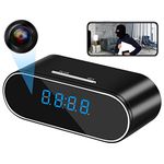 1080P WiFi Spy Camera Wireless Mini Hidden Camera for Home Office Security Indoor Camera Surveillance Interieur Video Recorder Smart Nanny Cam 140 Angle Night Vision Motion Detection App Control