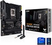 ASUS TUF Gaming Z790-Plus WiFi D4 LGA 1700(Intel 12th&13th Gen) ATX Gaming Motherboard(PCIe 5.0, DDR4,4xM.2 Slots,16+1 DrMOS, WiFi 6,2.5Gb LAN, Front USB 3.2 Gen 2 Type-C, Thunderbolt 4/USB4), Black