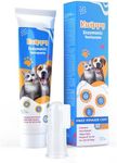 Kwippy Dog Teeth Cleaning Toothpaste & Tooth Brushing Kit – Eliminate Plaque, Tartar & Bad Breath Mint Dog & Cat Breath Freshener Gel – Enzymatic Toothpaste + Finger Brush + Spray – Safe & Edible
