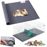 LuftPets Waterproof Guinea Pig Cage Liner (1- EVA Roll with 10 Stickers). Easily Cut to Fit Hamster & Rabbit Cages, Reusable & Anti-Skid Rabbit Bedding. Ideal Mat for Reptile Enclosures. 18"×79"