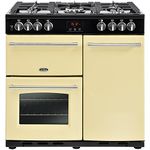 Belling Farmhouse 90DFT 90cm Dual Fuel Range Cooker - Cream