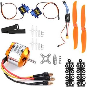 Juego de accesorios para aviones a control remoto RC, motor 2212 KV2200 + hélice 6035 + 9g Micro Servo + 30A ESC XT60