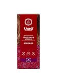 khadi AUBURN RED Natural Hair Color, Lets your hair shine in a deep, velvety dark red colour, Hair dye 100% plant-based, natural & vegan, Certified natural cosmetics, 100g