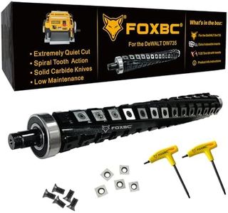 FOXBC 13 Inch Spiral Helical Cutterhead for DeWalt DW735 DW735X Planer