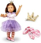 Oct17 Fits Compatible with American Girl 18" Sports Outfit 18 Inch Doll Clothes Costume Ballet