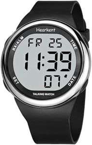 Hearkent Talking Watch for Elderly, Large Digits Watch Easy to Read for Seniors, Clear Loud Voice for Visually Impaired or Blind Users