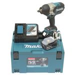 Makita DTW1002RTJ 18V Li-Ion LXT Brushless Impact Wrench Complete with 2 x 5.0 Ah Li-Ion Batteries and Charger Supplied in A Makpac Case