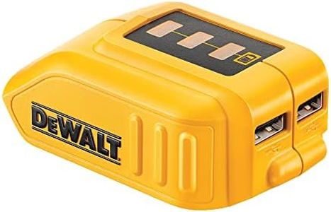 DEWALT 12V/20V MAX USB Charger with 2 Ports and State of Charge Indicator(DCB090)