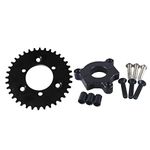 sthus CNC 36T Sprocket with 1.5" Adapter Fit 60cc 66cc 80cc Motorized Bicycle(Black)