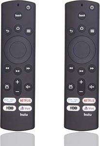 2 Pack Replacement Universal Remote for All Insignia TV and Toshiba Smart TV, Hisense Smart TV, AMZ Omni TV and AMZ 4-Series Smart TVs (Not for TV Stick and Box) with 4 Shortcut Keys