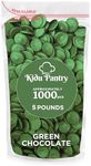 Kidu Pantry Melting Chocolate Wafers Bulk In Resealable Bag (Dark Green, 5 Pound)