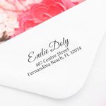 Promot Large Custom Return Address Stamp - Personalized Text Up to 3 Lines with 4 Ink Color Options - Personalized Self-Inking Rubber Stamp for Office & Small Business - Easy to Change Ink Pad