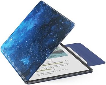 MoKo Magnetic Case for All-New 11" Kindle Scribe 2025(3rd Generation) & Kindle Scribe Colorsoft 2025(1st Gen) - Slim Folio Premium PU Leather Cover with Pen Clasp & Auto Sleep Wake, Blue Starry Sky