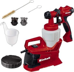 Einhell Pistolet à peinture électrique TC-SY 600 S (600 W, Tête de pulvérisation amovible,Tuyau d'air anti-torsion) Livré avec accessoires
