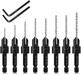 8 Pack Woodworking Countersink Dril