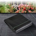 BUILDINGSHOP Weed Mat for Agriculture - 110 GSM (3 Meter X 50 Meter) Weed Block Gardening Mat, Landscape Fabric,Premium Durable Weed Blocker