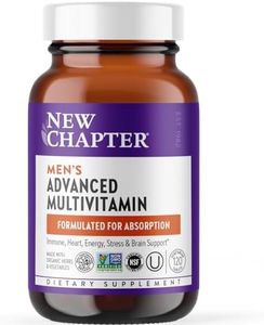 New Chapter Men's Multivitamin, Every Man, Fermented with Probiotics + Selenium + B Vitamins + Vitamin D3 + Organic Non-GMO Ingredients - 120 ct